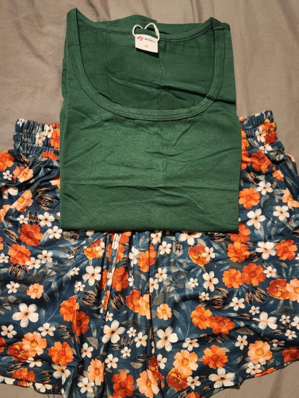 Womens Two Piece Tank Top Shorts Set